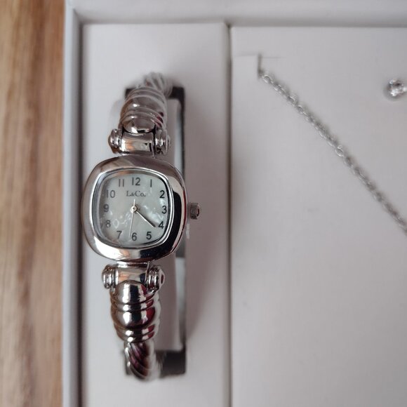 New With Tags, L & Co. Timepieces Watch, Necklace and Earrings - Picture 3 of 14